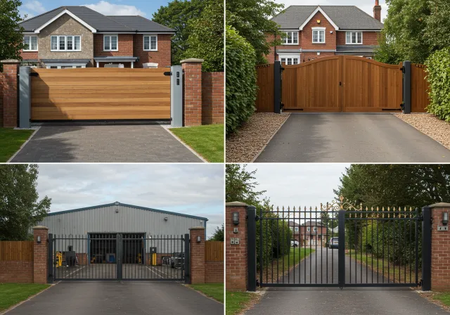 types of electric gates we install in